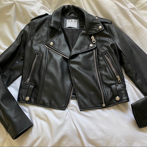 Bershka faux leather jacket